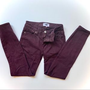 PAIGE Plum Skinny Jeans